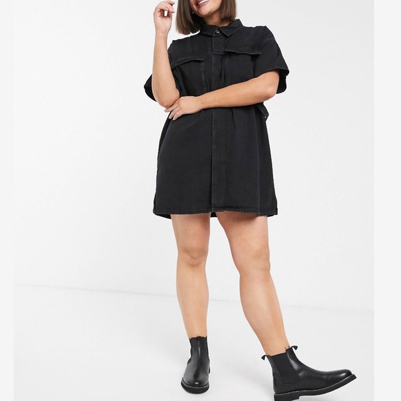 ASOS Curve Dresses & Skirts - ASOS Curve Denim boxy shirt dress oversized 18